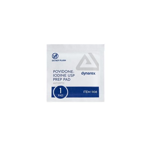Povidone Iodine Prep Pad, Medium