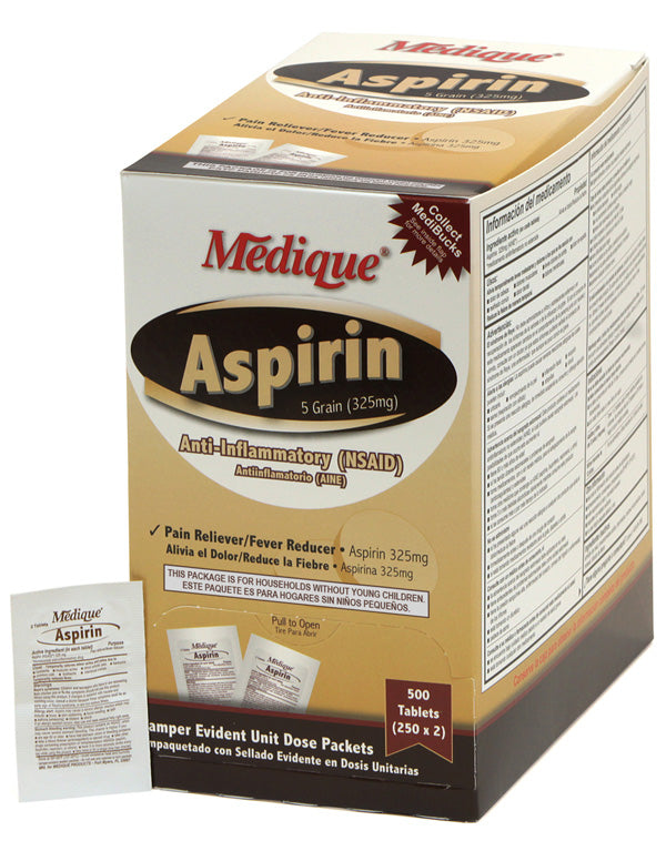 Aspirin 325mg Tablets Medique