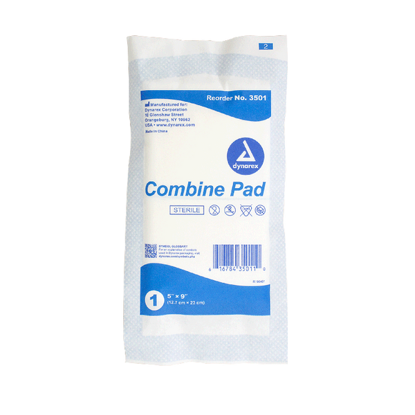 Combine Pads 1/pouch - Sterile Dynarex