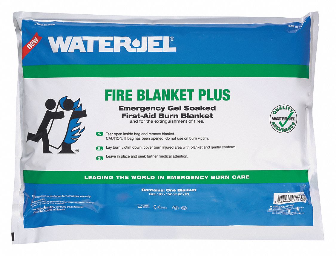 Water-Jel™ First Responder Fire Blanket (Burn wrap) in foil pouch - 3' x 2.5'