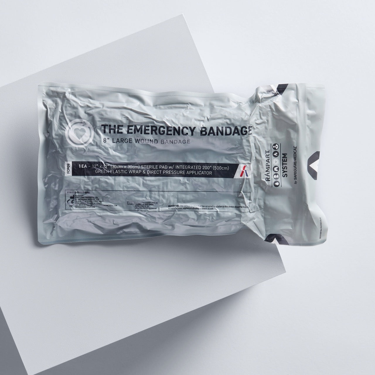 Abdominal Bandage w/ 12"x12" pad - Green (8")