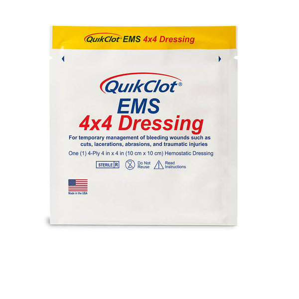 QuikClot EMS 4x4 Dressing QuikClot