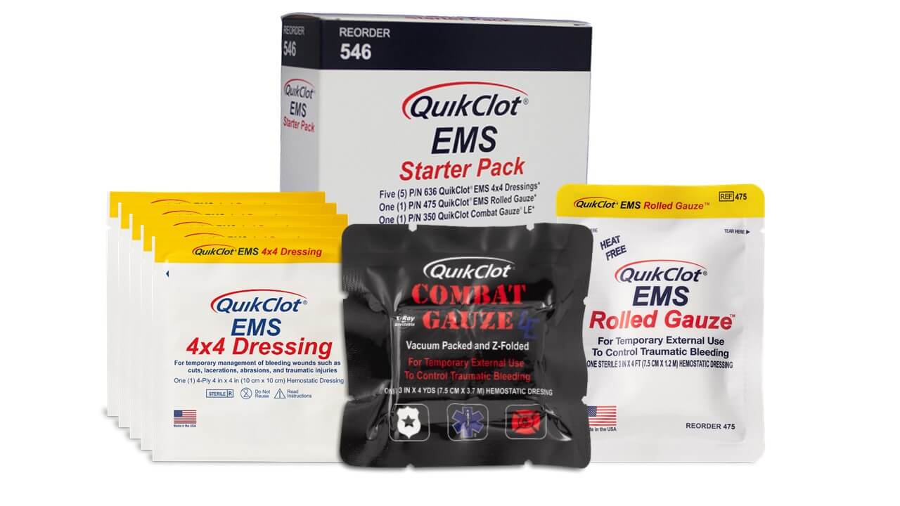 QuikClot EMS Starter Pack