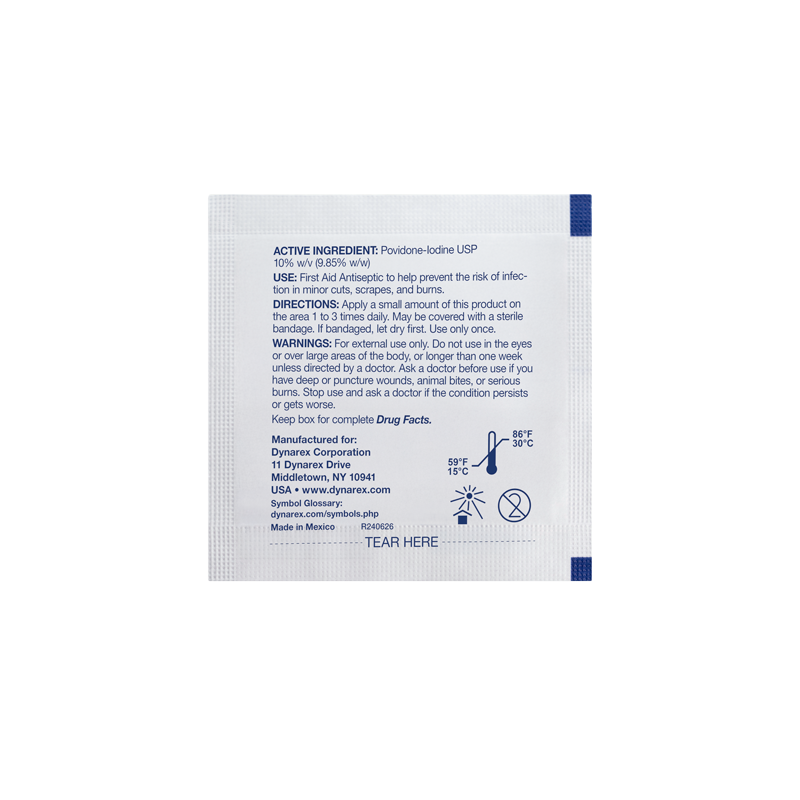 Povidone Iodine Prep Pad, Medium