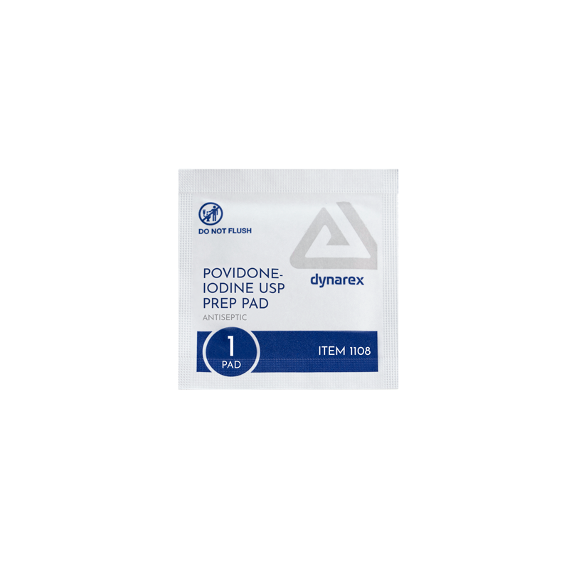 Povidone Iodine Prep Pad, Medium