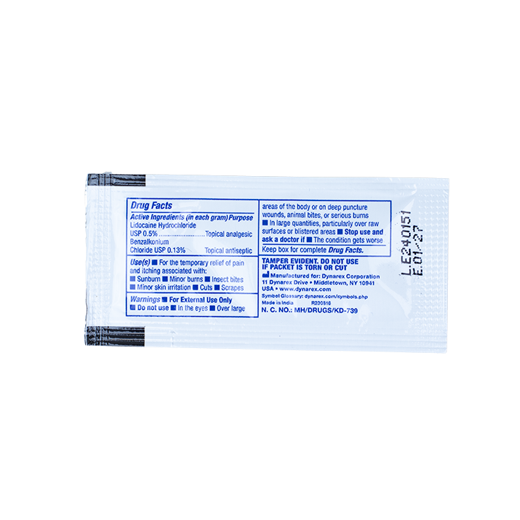 First Aid Burn Cream 0.9g Dynarex