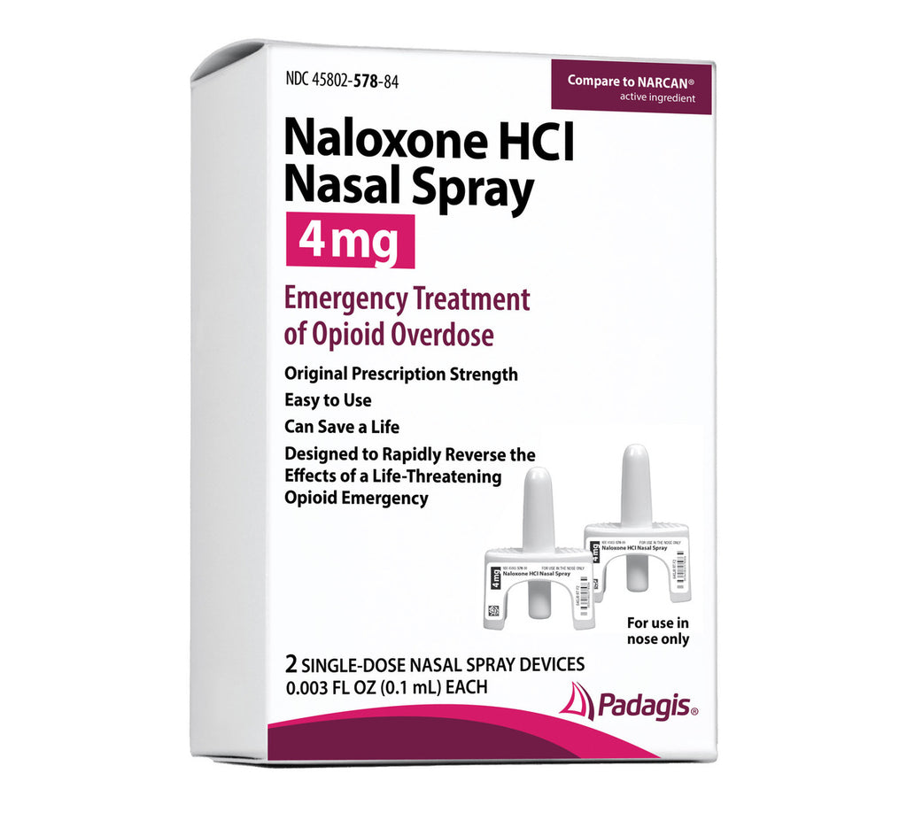 Naloxone HCI, 0.1mL, 4mg Nasal Spray Padagis Pharmaceuticals