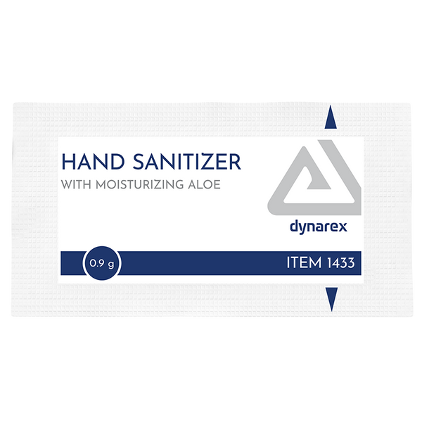 Hand Sanitizer with Moisturizing Aloe 0.9g Packet Dynarex