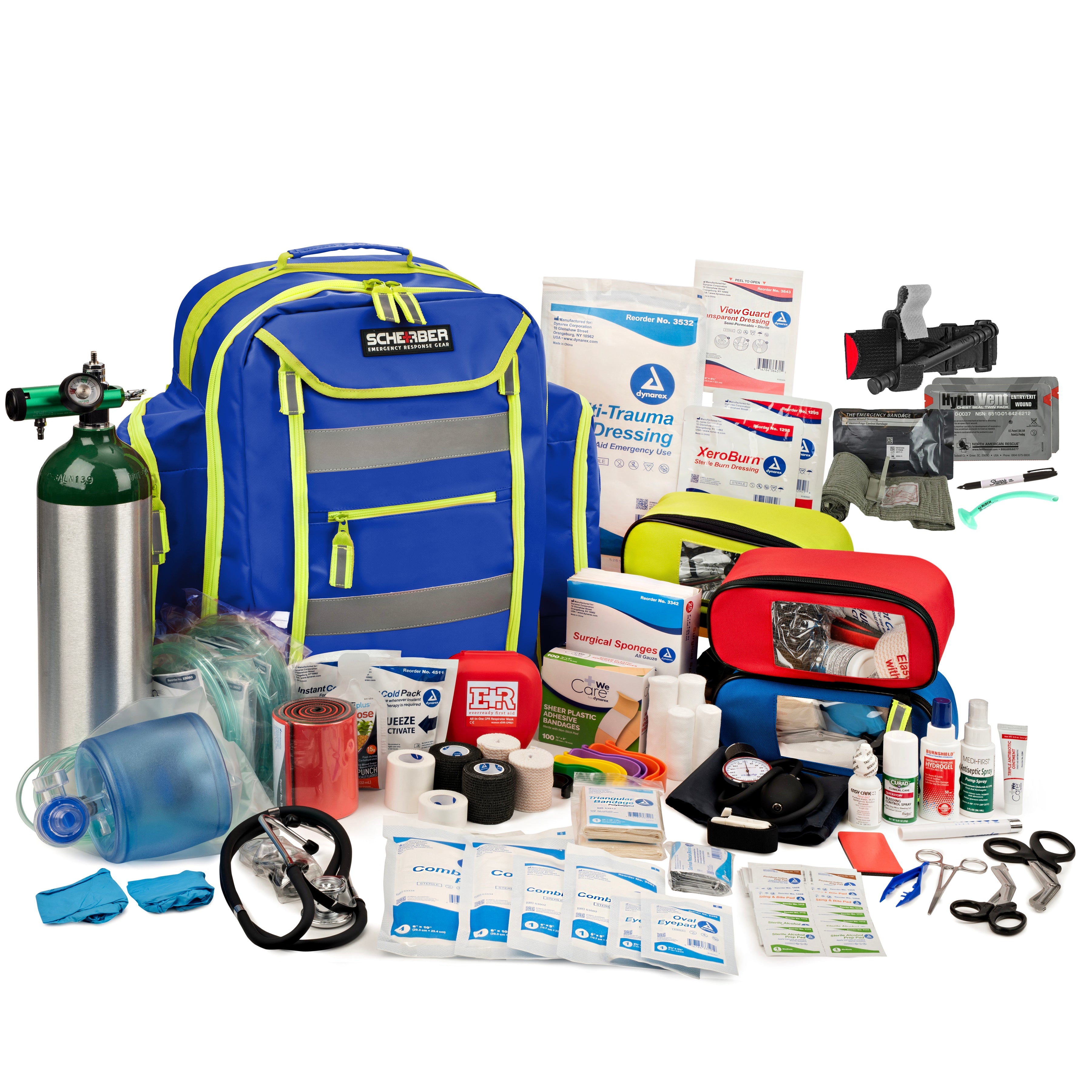 Scherber Ultimate First Responder Trauma O2 Backpack W/Bleeding Control