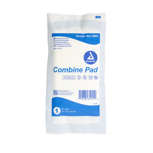 Combine Pads 1/pouch - Sterile Dynarex