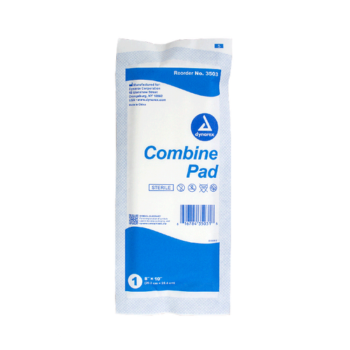 Combine Pads 1/pouch - Sterile Dynarex
