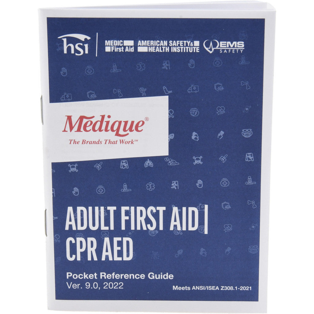CPR, AED & First Aid Guide - ANSI Z308.1-2021 Medique