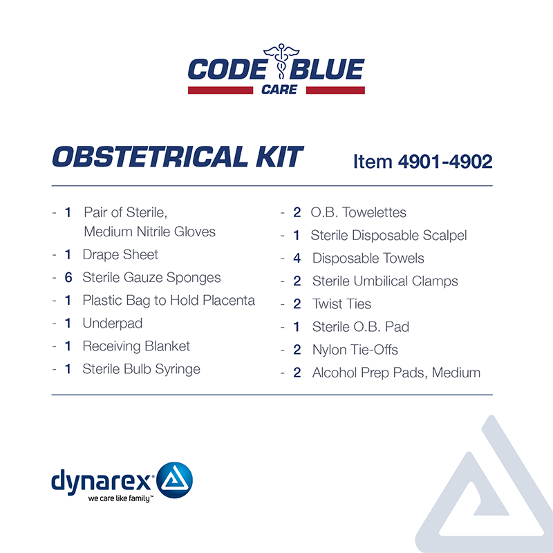 Obstetrical O.B. Kit, Bagged Dynarex