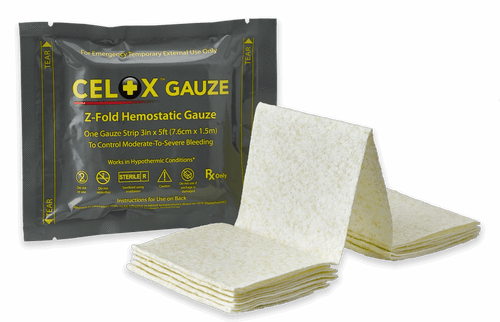 Celox Z-Fold Hemostatic Gauze Celox