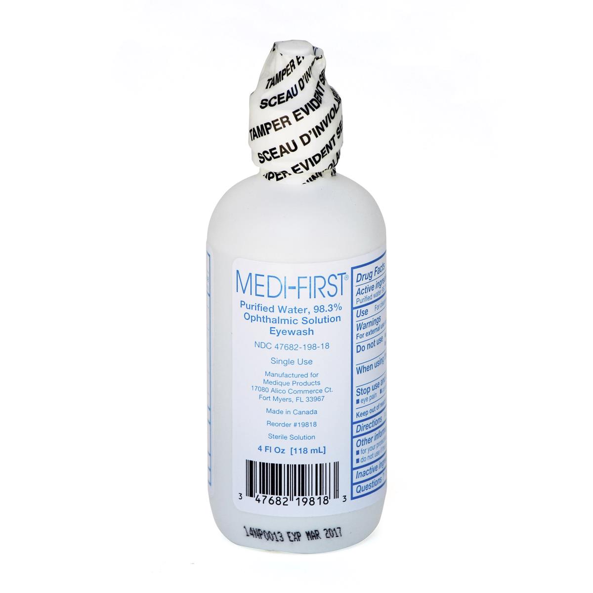 Eye Wash Solution Sterile 1oz Medi-First