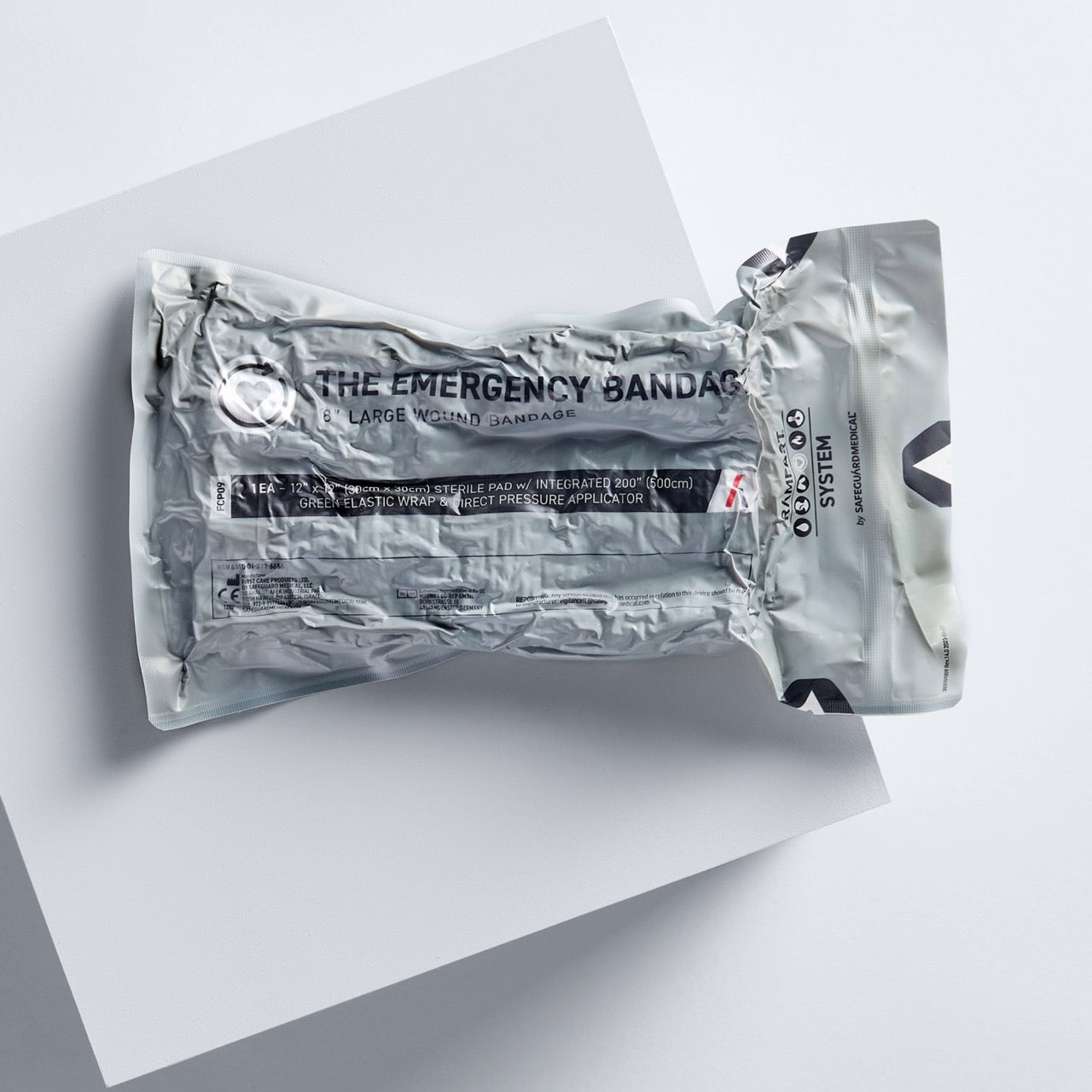 Abdominal Bandage w/ 12"x12" pad - Green (8")