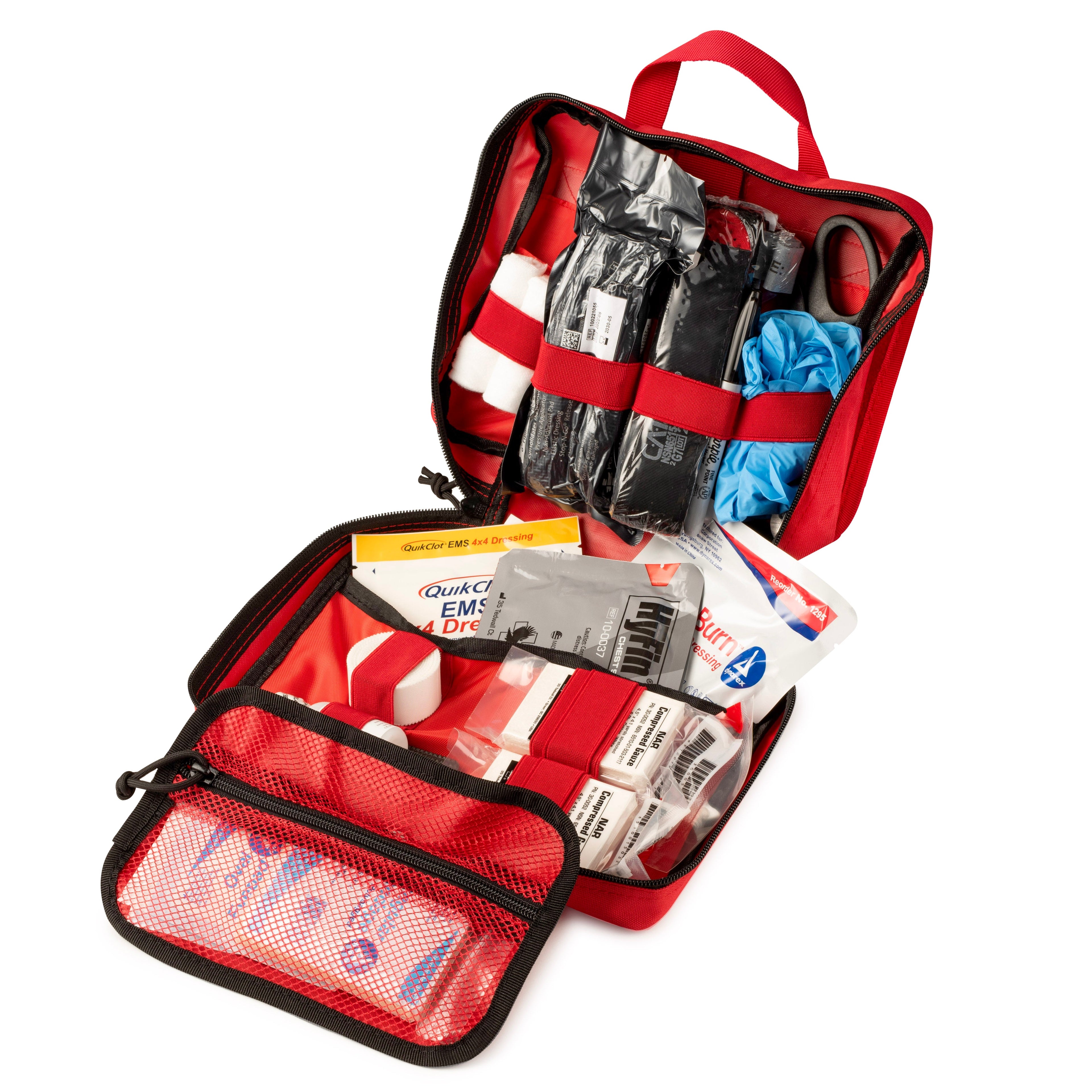 Scherber Vehicle IFAK Emergency Trauma Kit | 25+ Medical Supplies | Basic Scherber