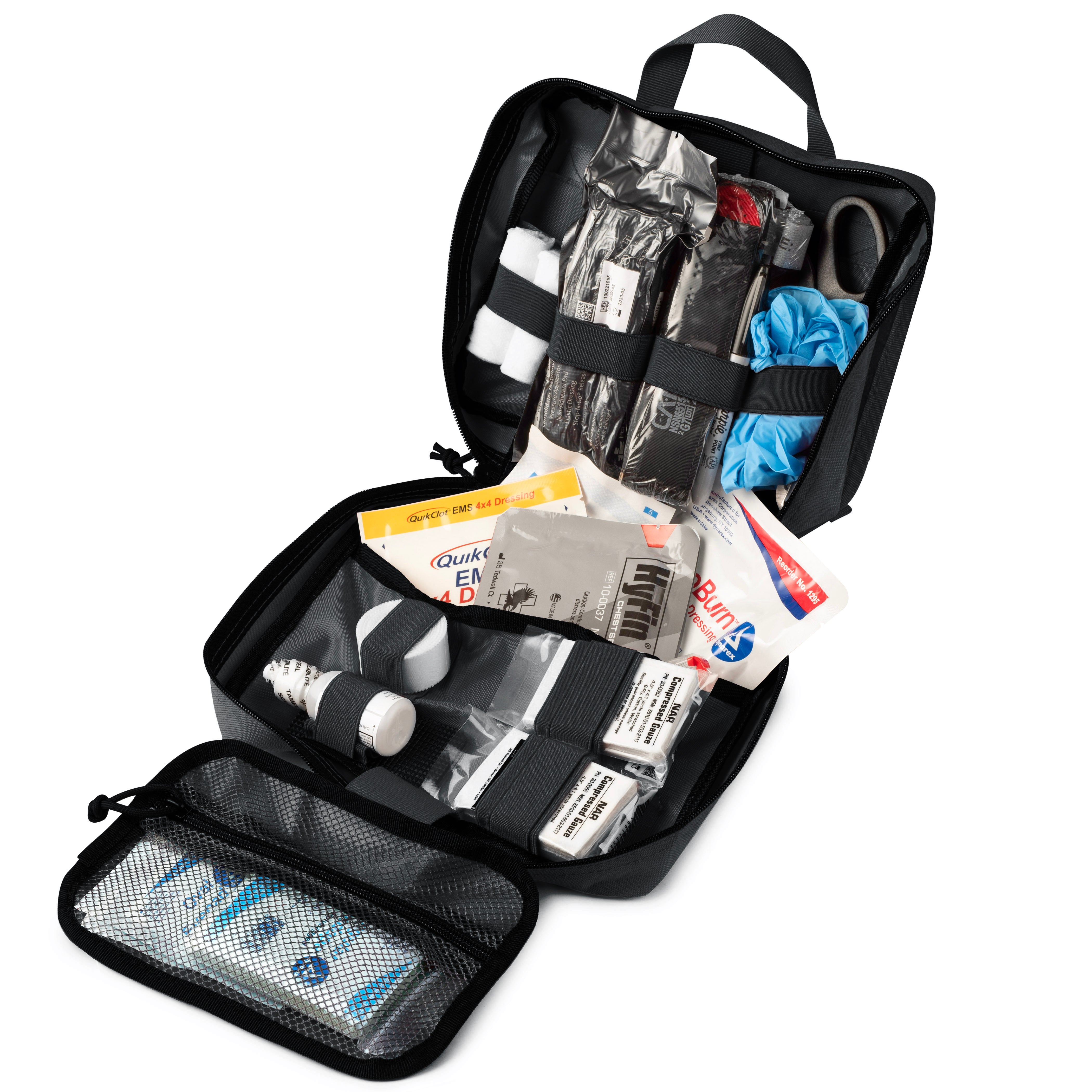 Scherber Vehicle IFAK Emergency Trauma Kit | 25+ Medical Supplies | Basic