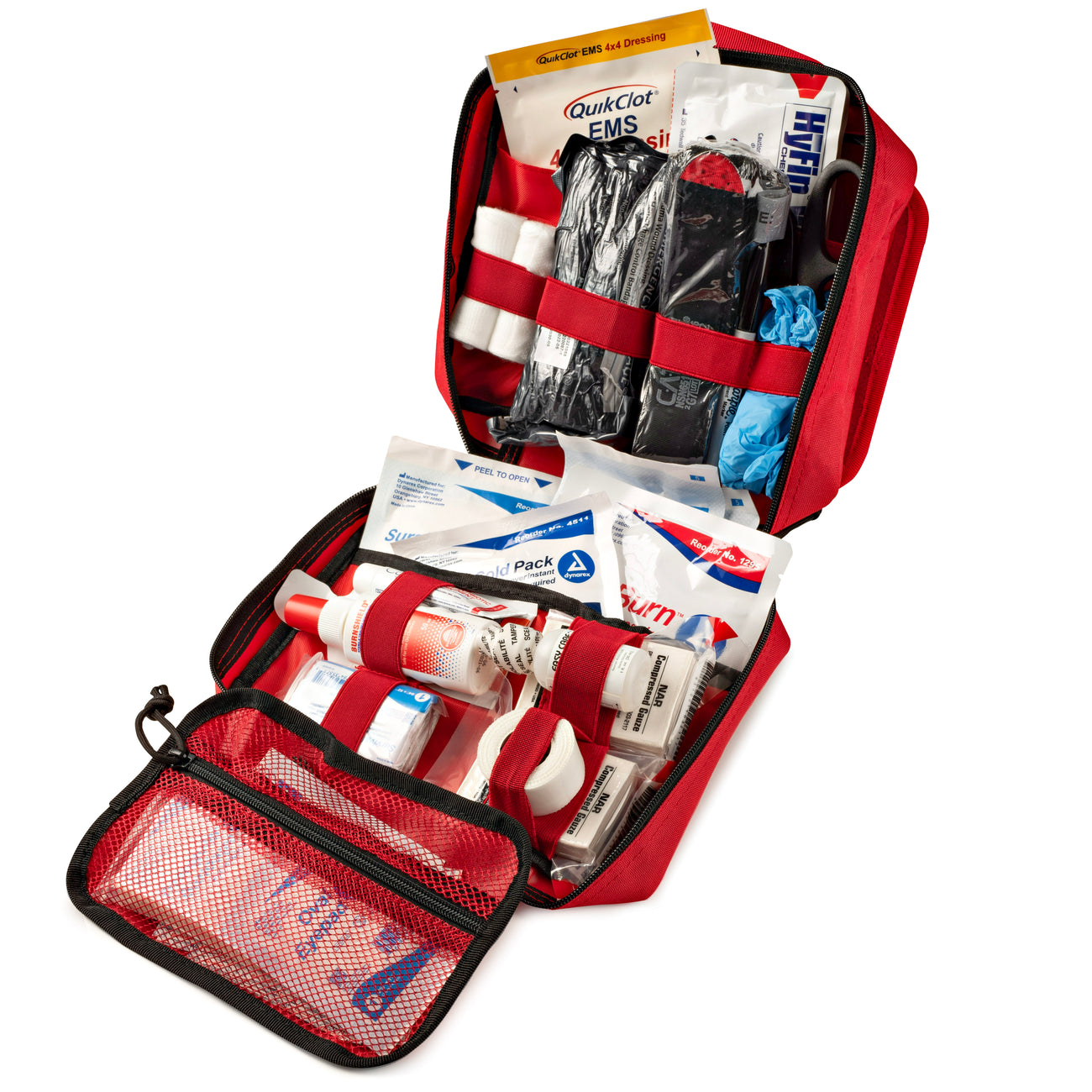 Scherber Vehicle IFAK Emergency Trauma Kit 90+ Medical Supplies In