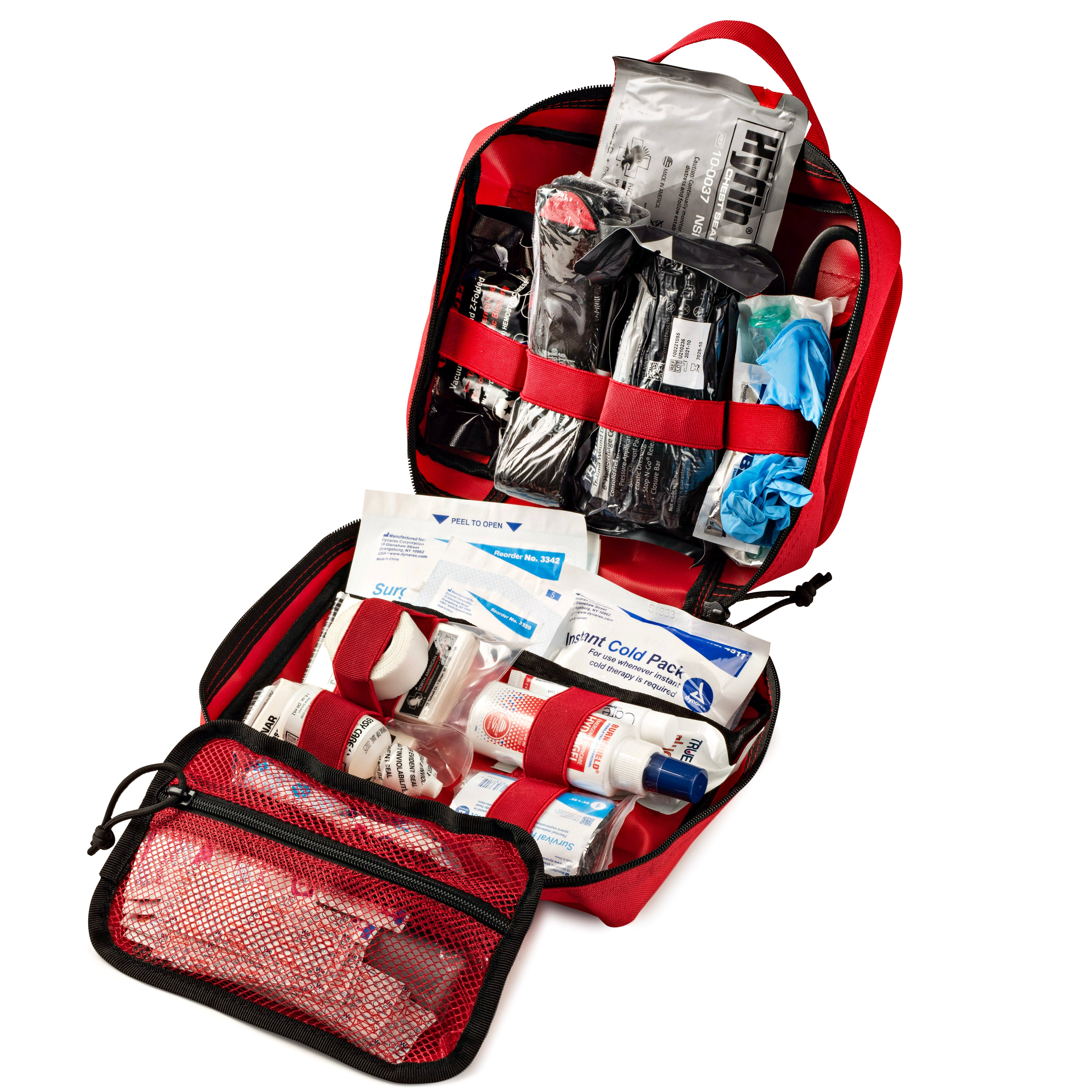 Scherber Vehicle IFAK Emergency Trauma Kit, 95+ Medical Supplies