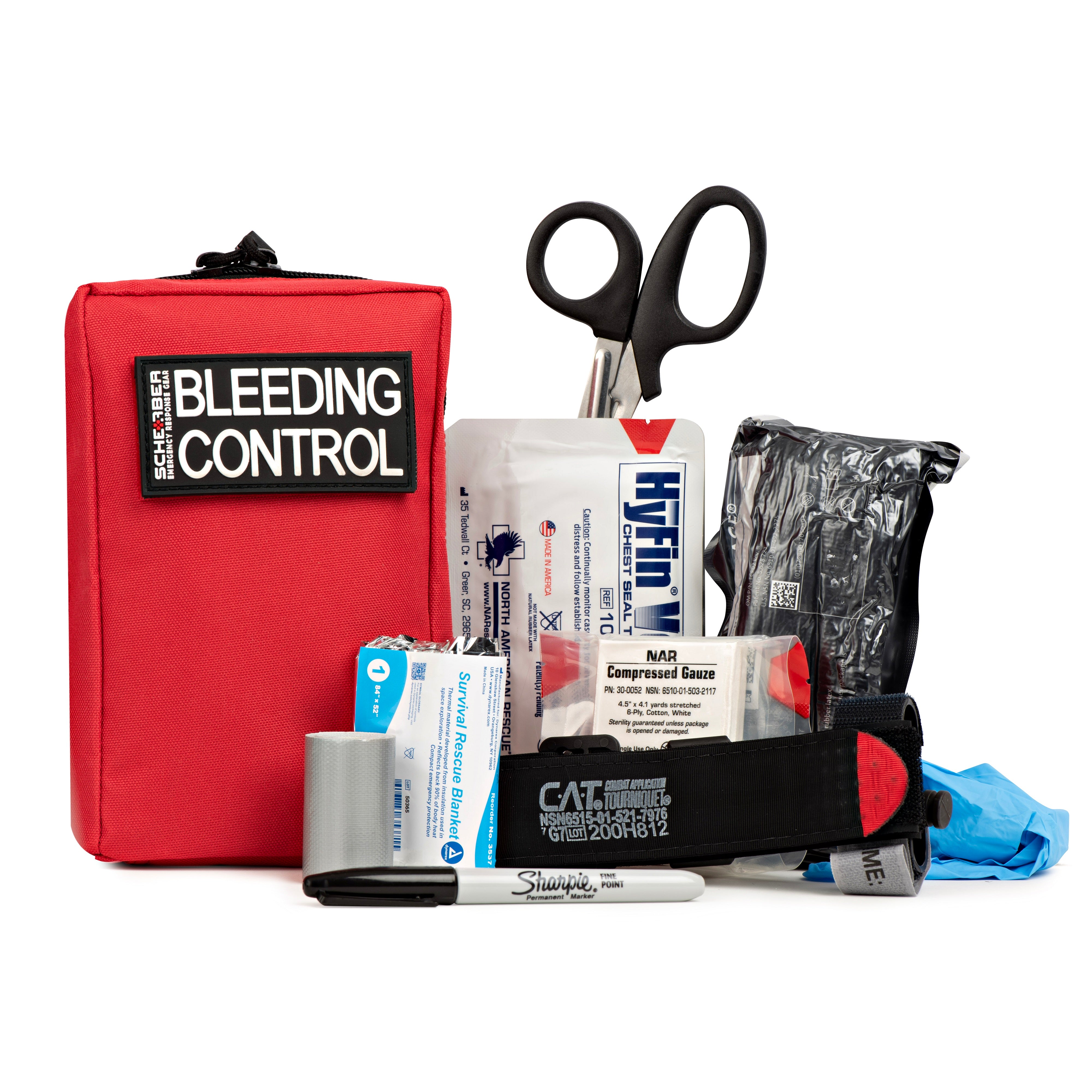Scherber Ultimate First Responder Trauma kit O2 W/Bleeding Control - Fully  Stocked