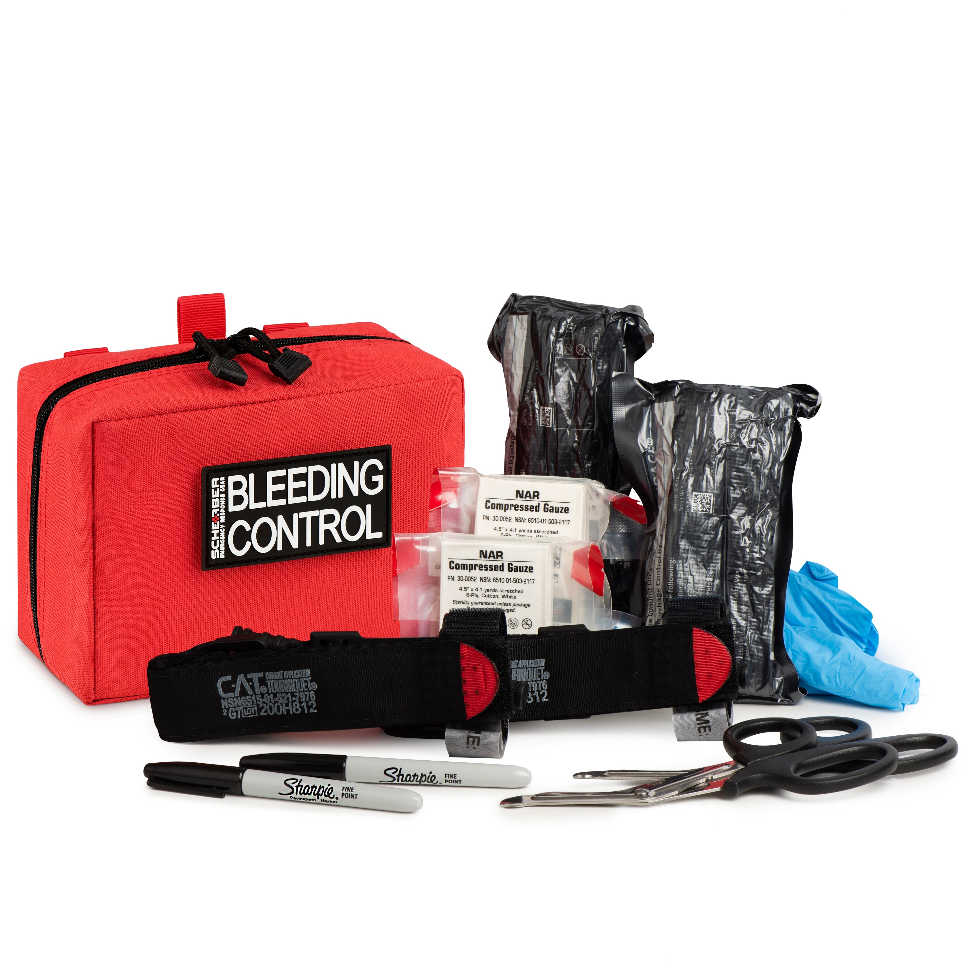 Scherber Public Access Bleeding Control Kit | Trauma Equipment, First Aid Supplies | Basic