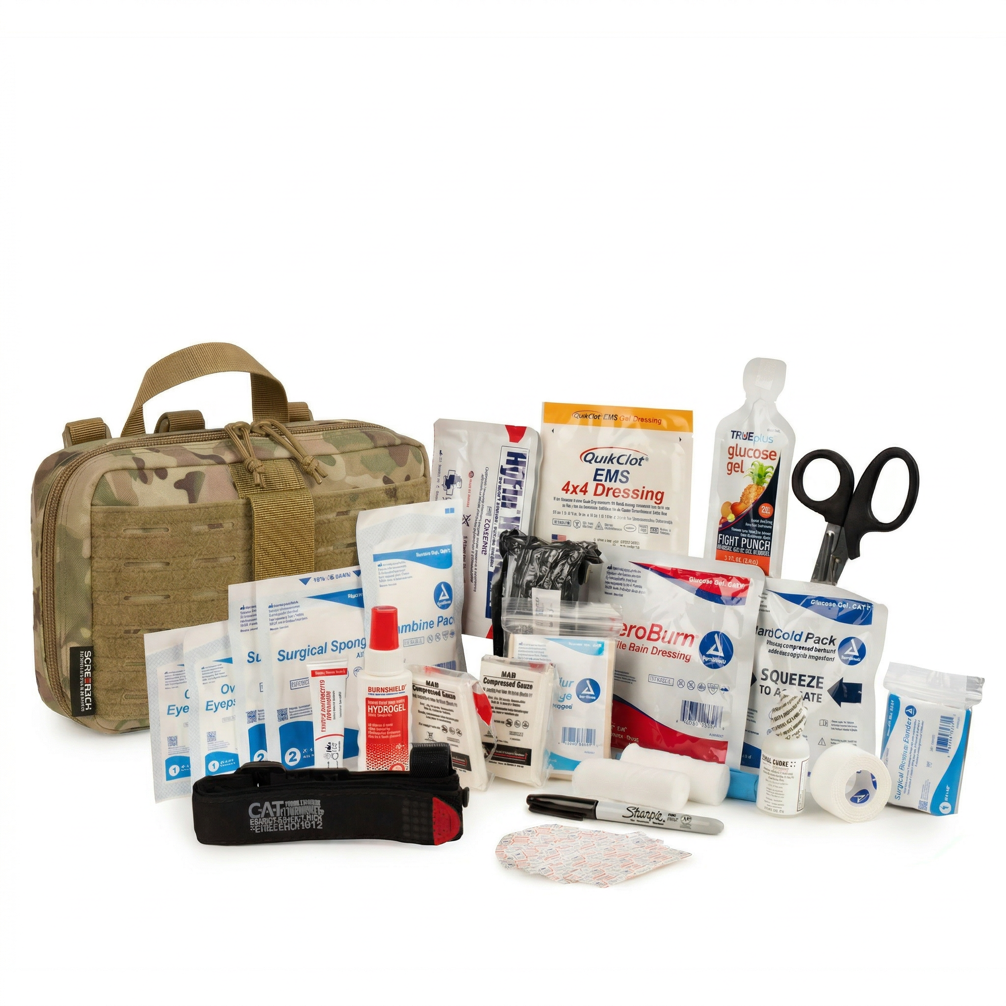 Scherber Vehicle IFAK Emergency Trauma Kit | 90+ Medical Supplies | Intermediate Scherber