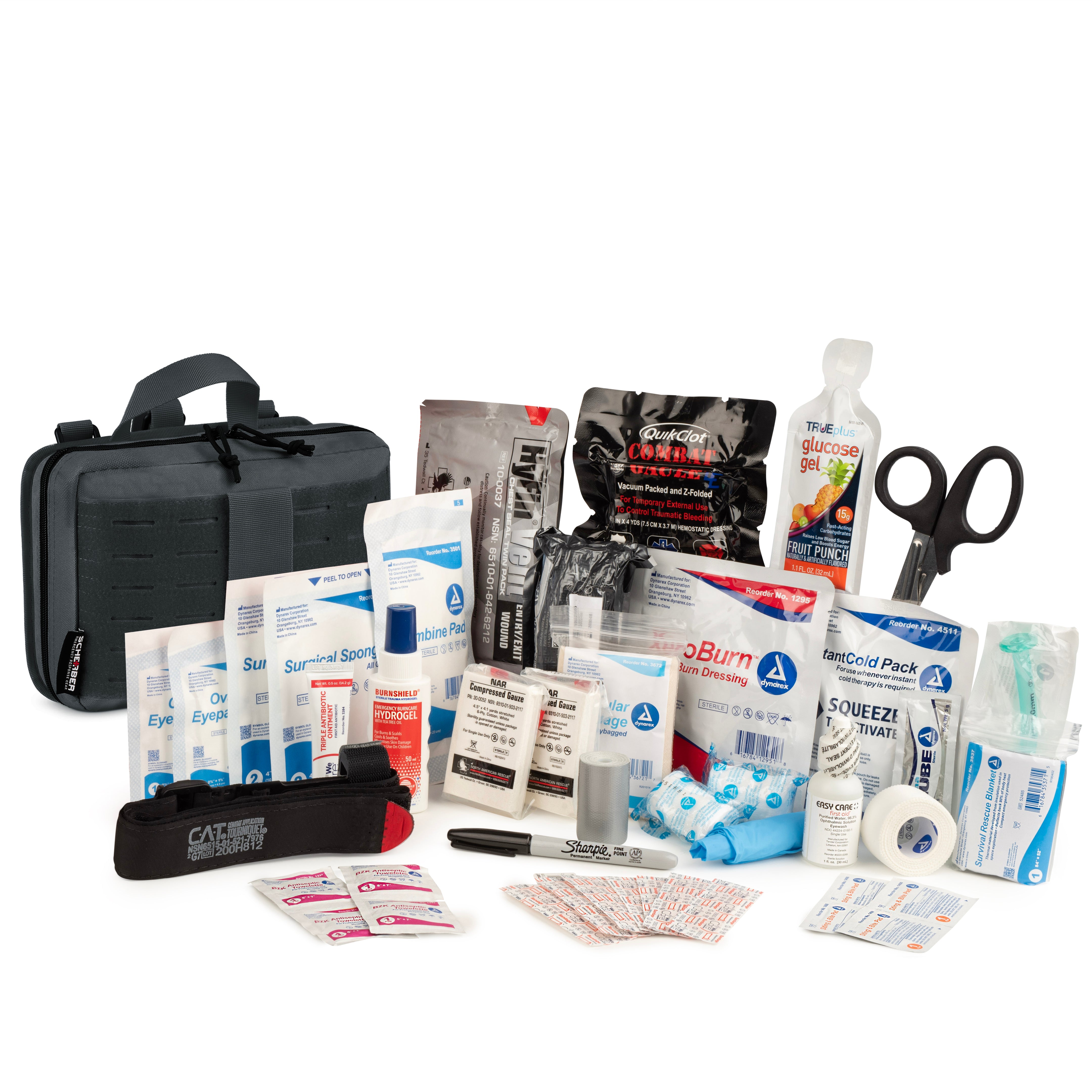 Scherber Vehicle IFAK Emergency Trauma Kit | 95+ Medical Supplies | Ultimate