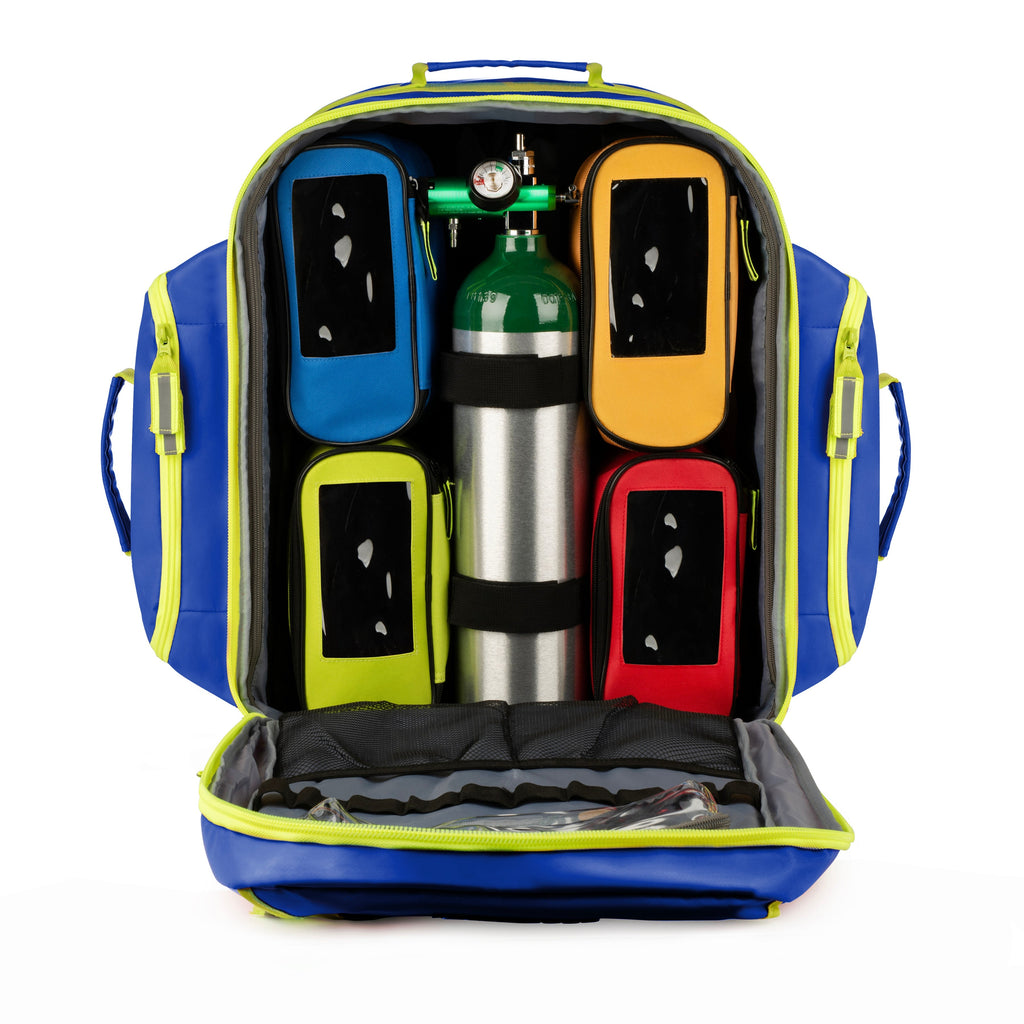 First Responder O2 Kit Scherber Ultimate First Responder Trauma O2 Kit Backpack W/Bleeding Co
