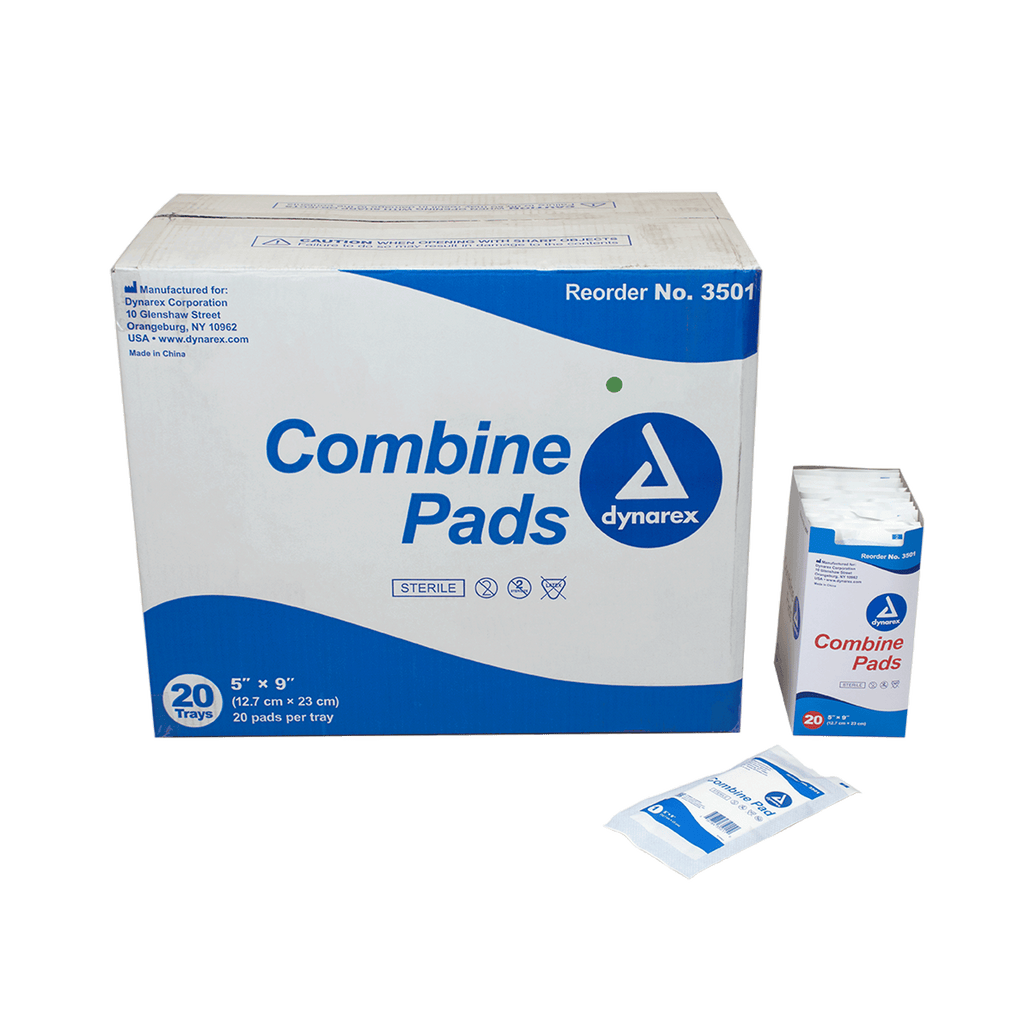 Combine Pads 1/pouch - Sterile Dynarex