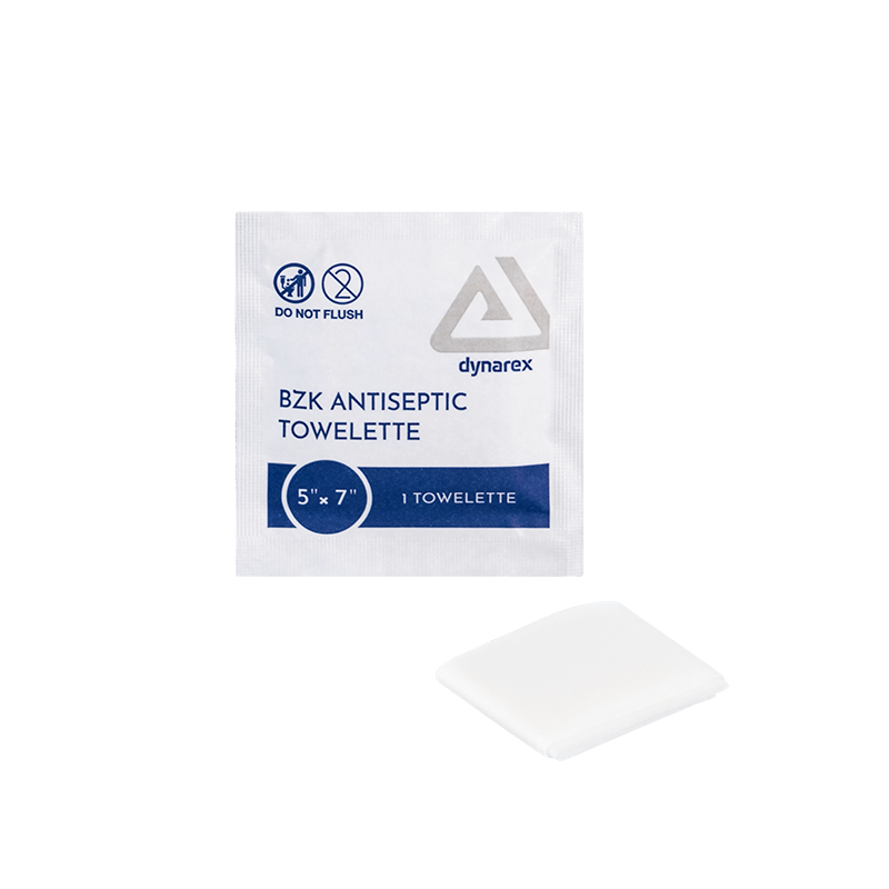 BZK Antiseptic Towelettes, 5" x 7" Dynarex