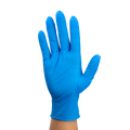 Nitrile Exam Gloves In A Bag, Large, Powder-Free, Blue Dynarex