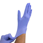 DynaPlus Nitrile Exam Gloves, Large, Powder-Free, Violet Dynarex