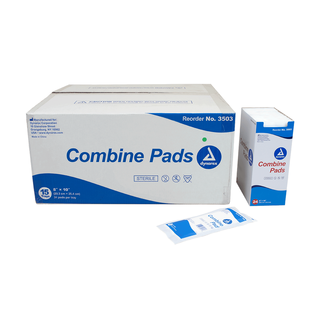 Combine Pads 1/pouch - Sterile Dynarex