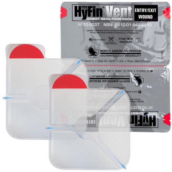NAR Hyfin Vent Chest Seal Twin Pack NAR