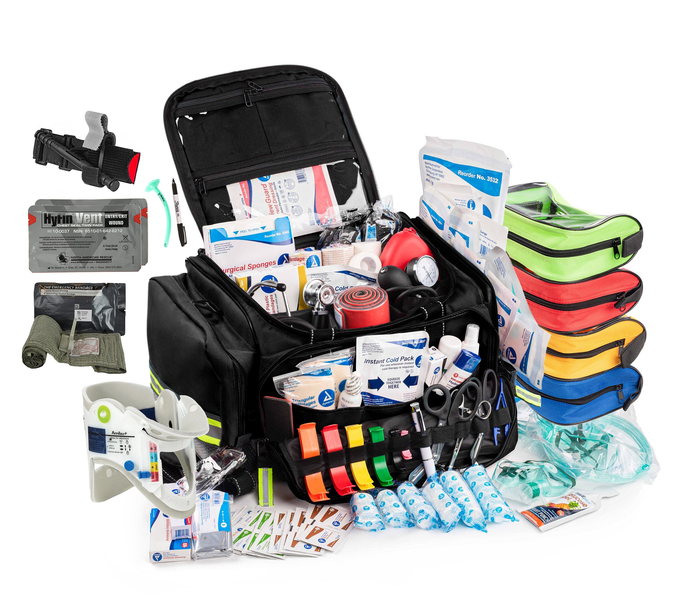 Scherber Premium First Responder Trauma Kit W/Bleeding Control - Fully Stocked