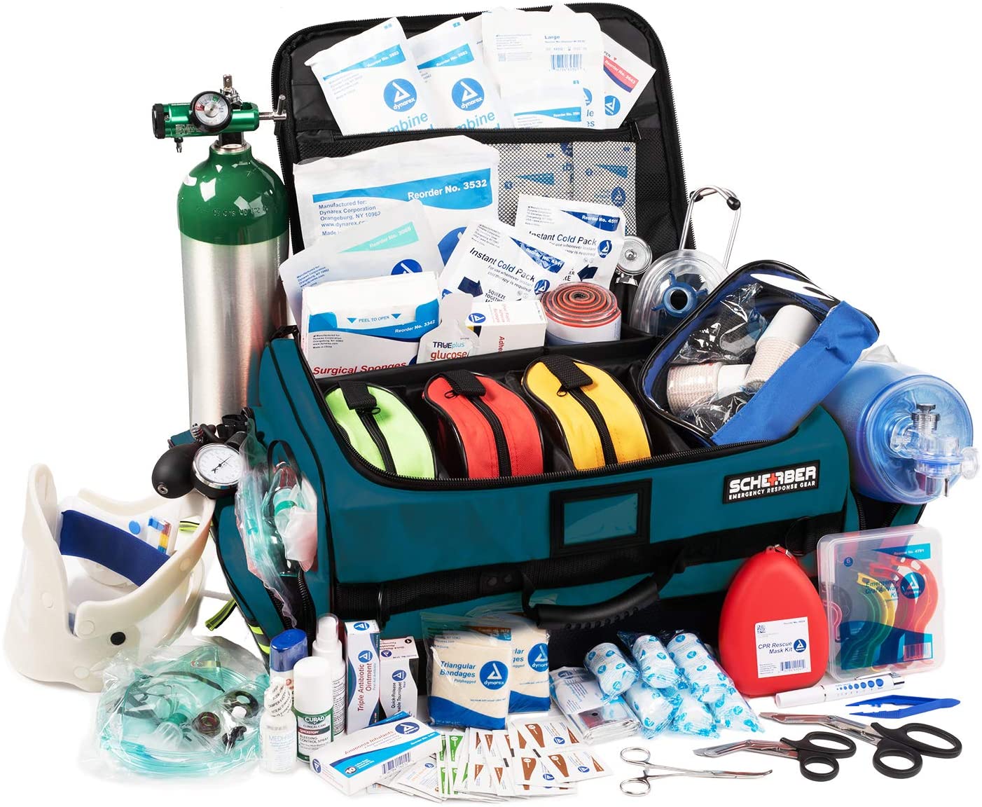 emt tackle box Scherber Ultimate First Responder Trauma Kit O2