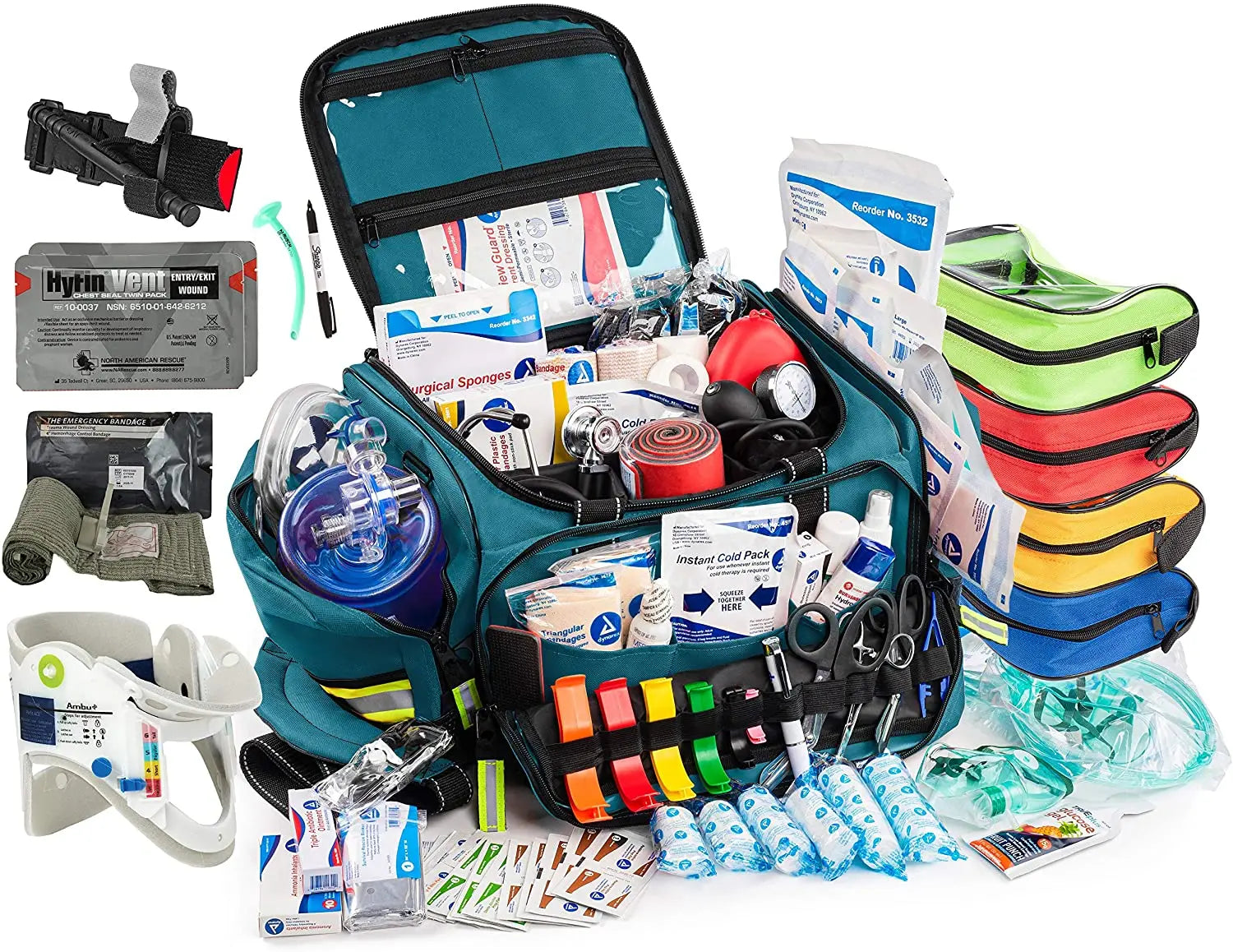 Scherber Premium First Responder Trauma Kit W/Bleeding Control - Fully Stocked Scherber