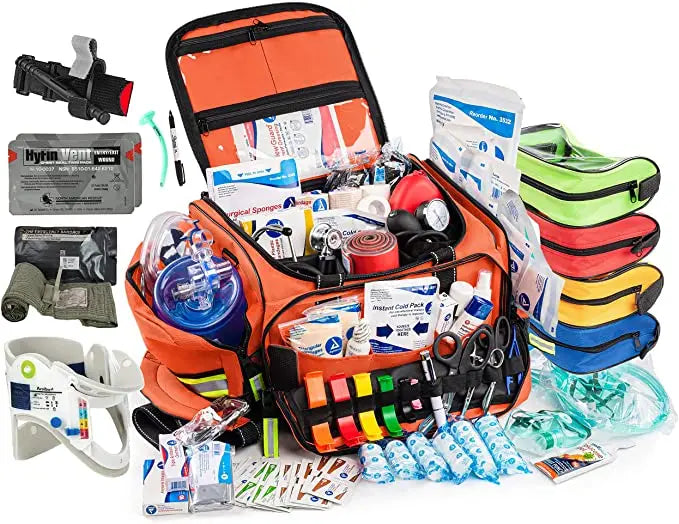 Scherber Premium First Responder Trauma Kit W/Bleeding Control - Fully Stocked Scherber