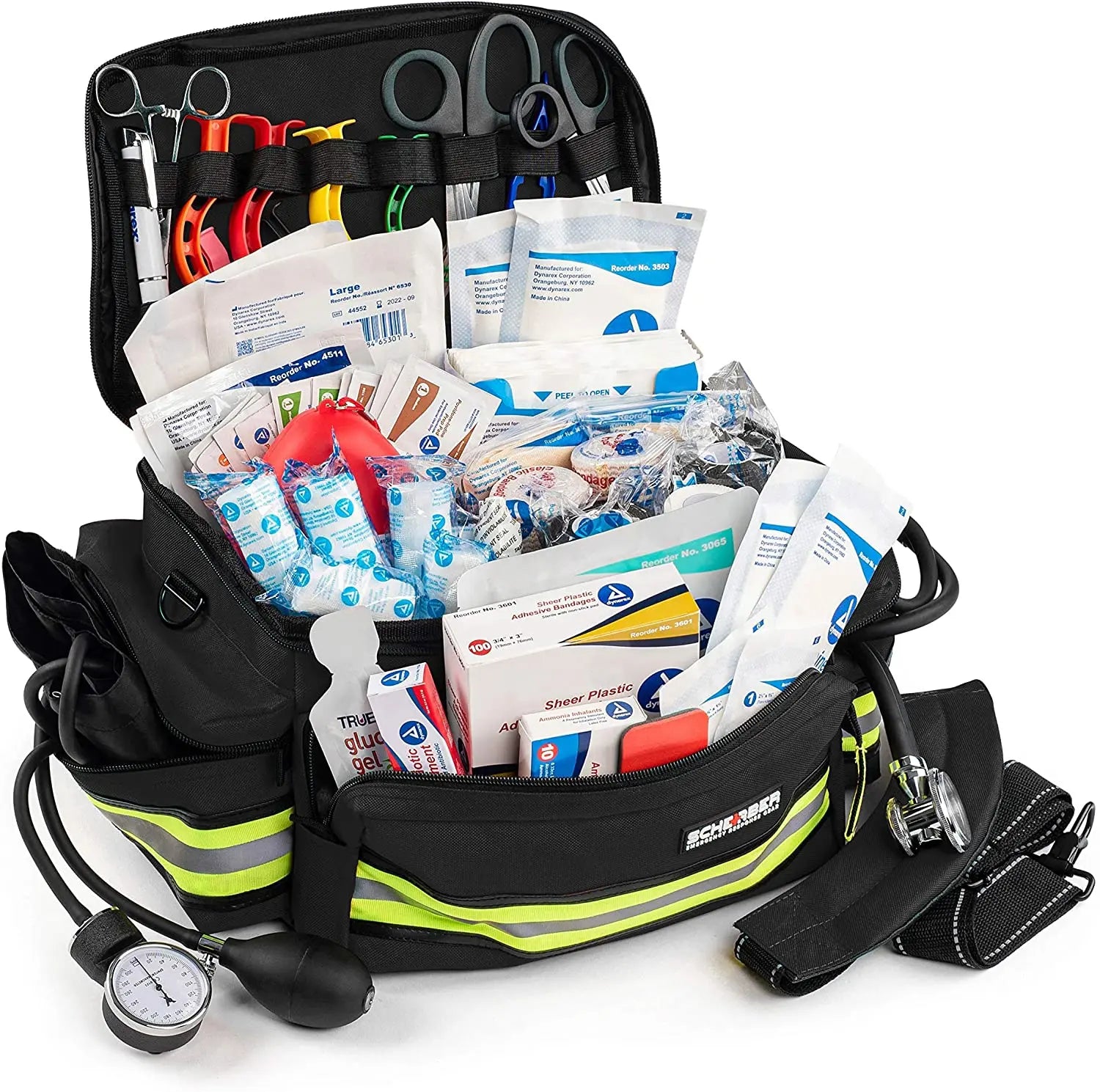 Scherber Basic First Responder Trauma Kit - Fully Stocked Scherber