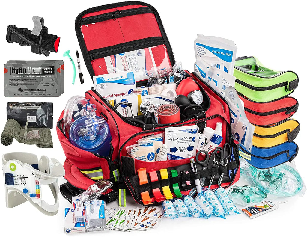 Scherber Premium First Responder Trauma Kit W/Bleeding Control - Fully Stocked Scherber