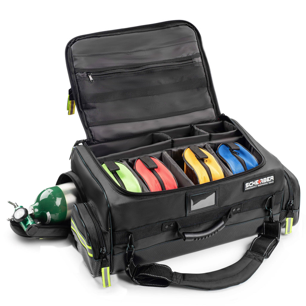 Scherber First Responder O2 Bag | Ultimate Professional EMT/EMS Trauma Oxygen Bag Scherber